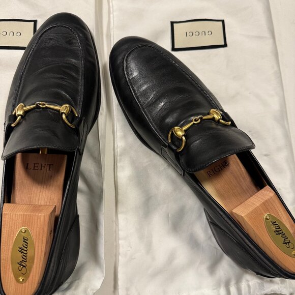 Gucci Other - GUCCI JORDAAN LEATHER LOAFER (Black) - Size: 9